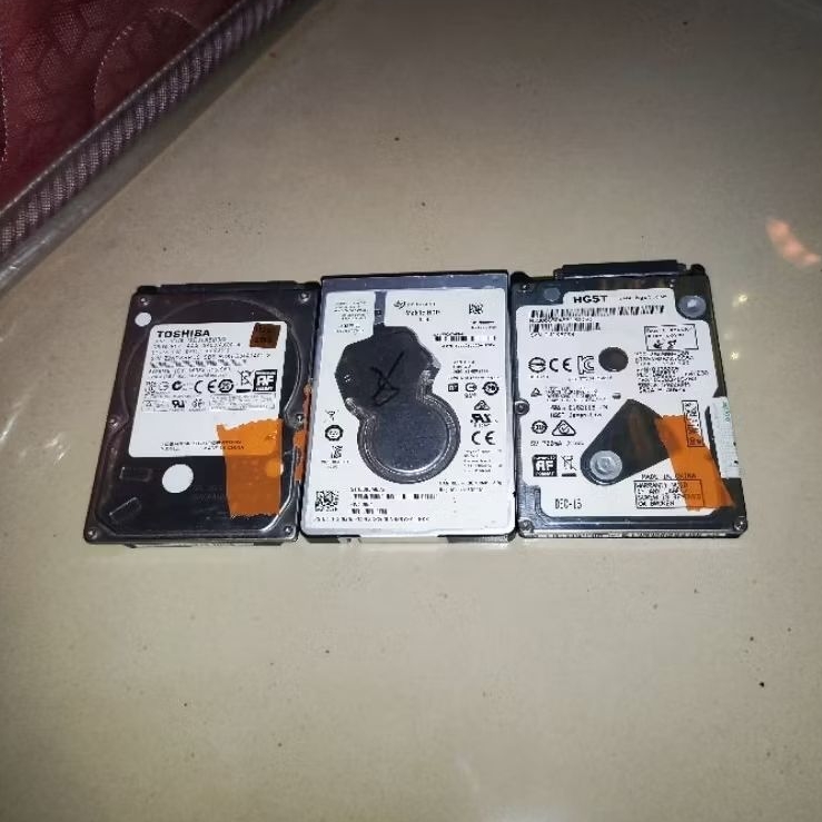 Hdd Hardisk Laptop 2,5" Rusak buat bahan 500gb 1tb 320gb