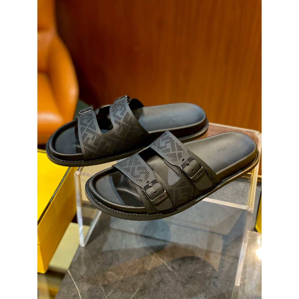 Sandal FYur Logo Strap Slide Sandal