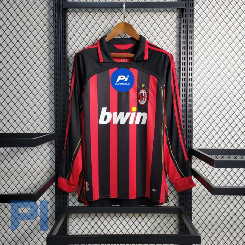 Jersey Bola ACMILANNN HOME 2006 Retro LONG SLEEVE LENGAN PANJANG