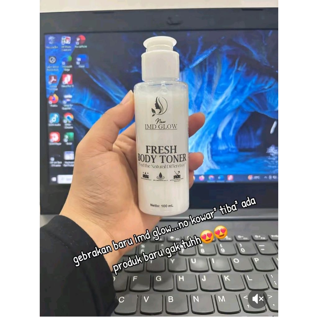 Fresh body toner  IMD GLOW toner badan IMD GLOW bpom ori