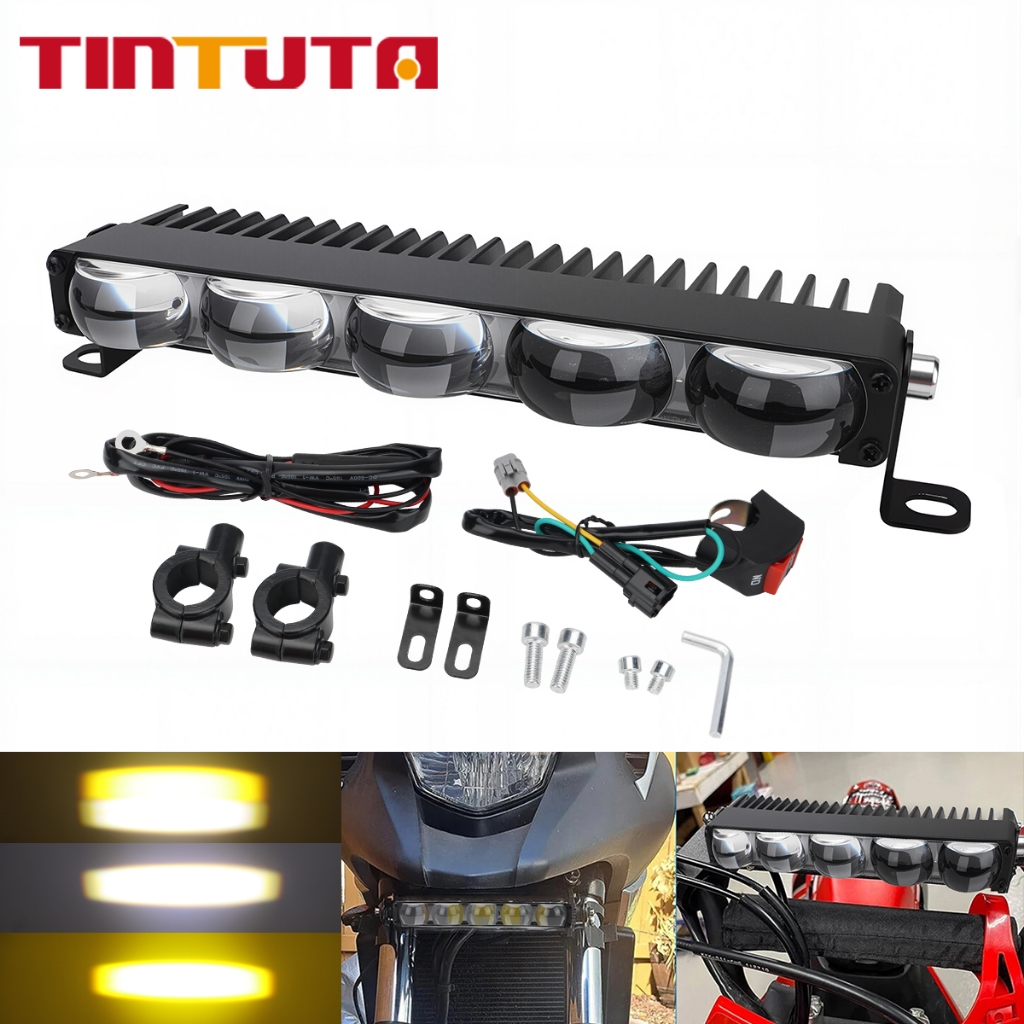 Lampu DRL Mobil 5 LED 12V-24V Super Terang - 1pcs