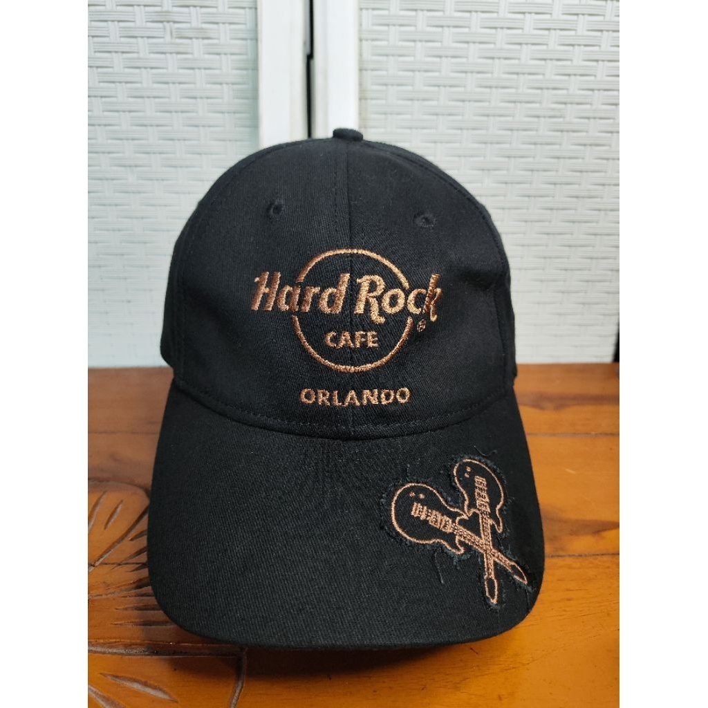 topi hard rock cafe hitam