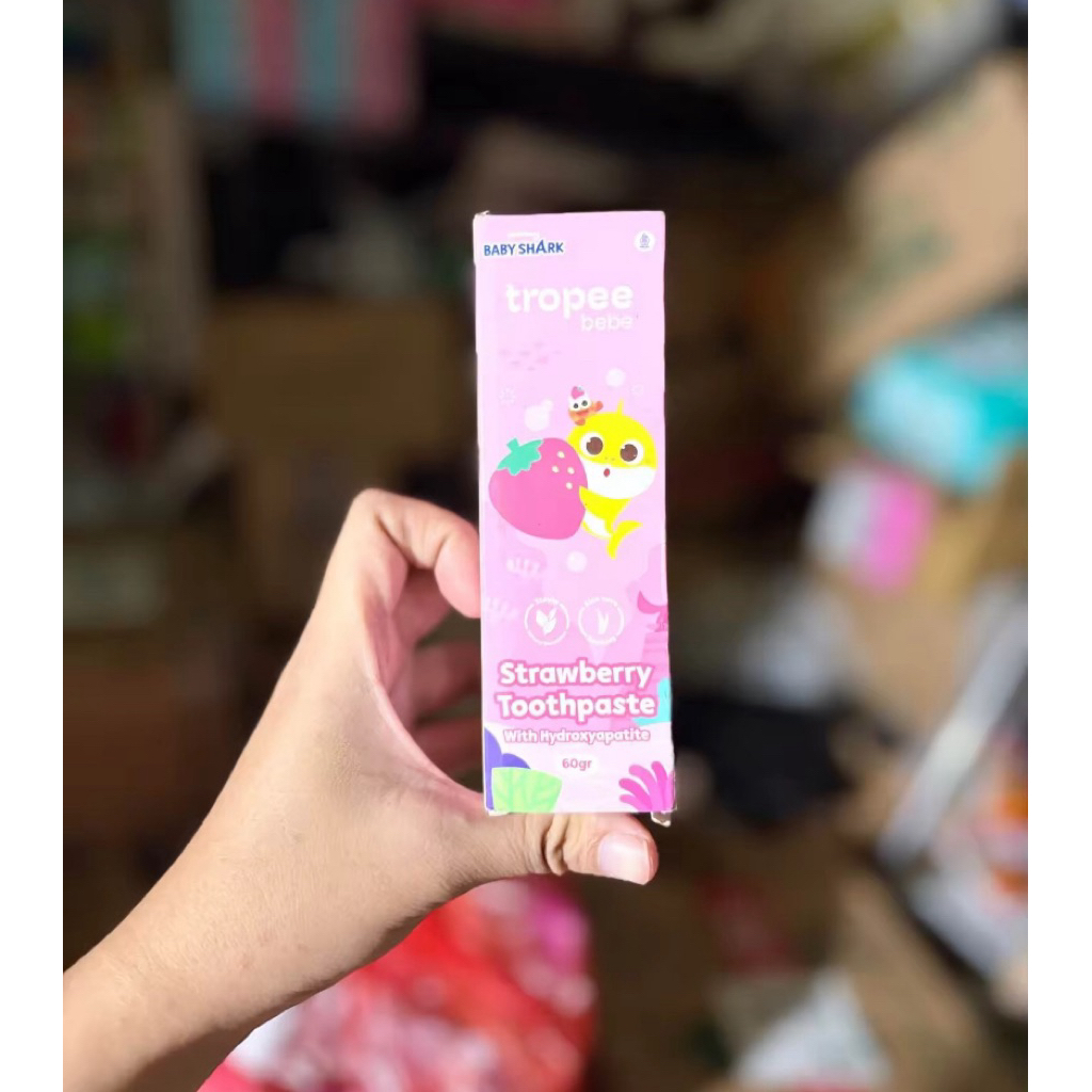 TROPEE BEBE STRAWBERRY TOOTHPASTE WITH HYDROXYAPATITE 60GR