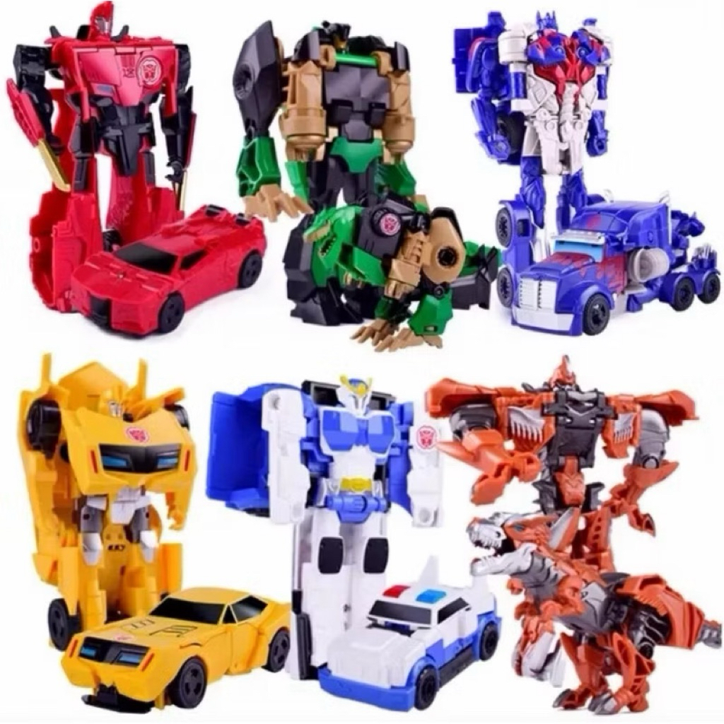 Mainan Anak Robot Transformers Bisa Berubah Mobil Grimlock Optimus Kado Cowok