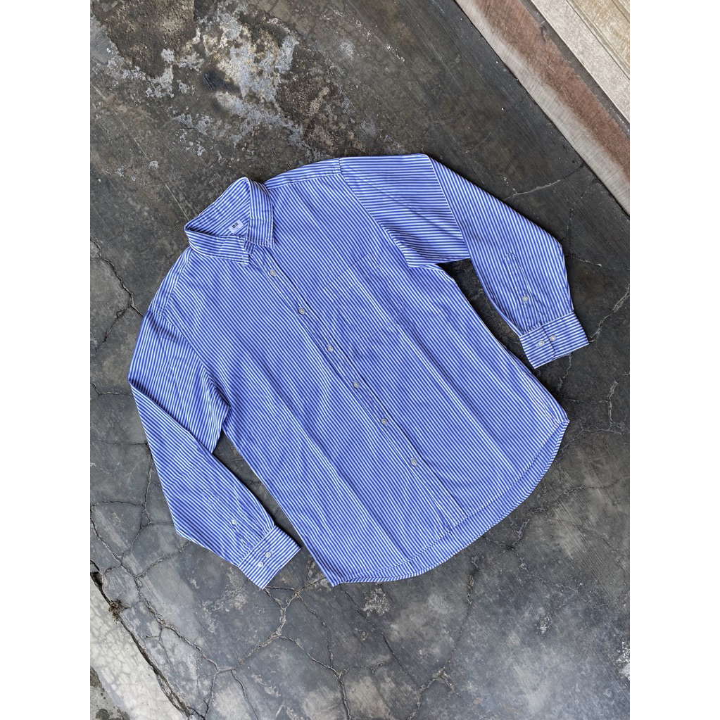 Kemeja Stripe Uniqlo Second