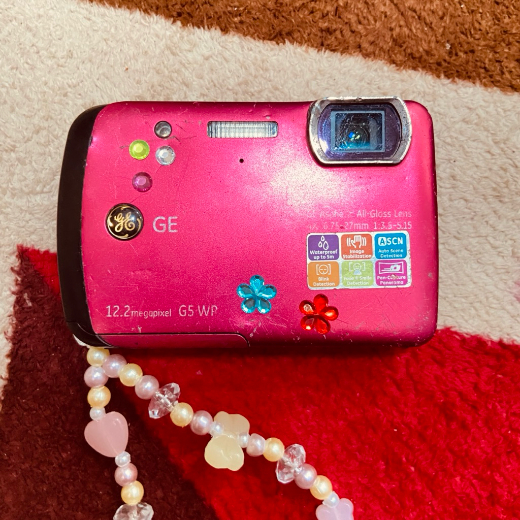 KAMERA DIGICAM GE PINK NORMAL SECOND GARANSI
