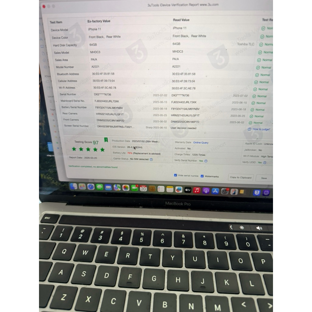 iphone 11 64gb lock icloud ios 26.4  tidak suport bypass atau apapun