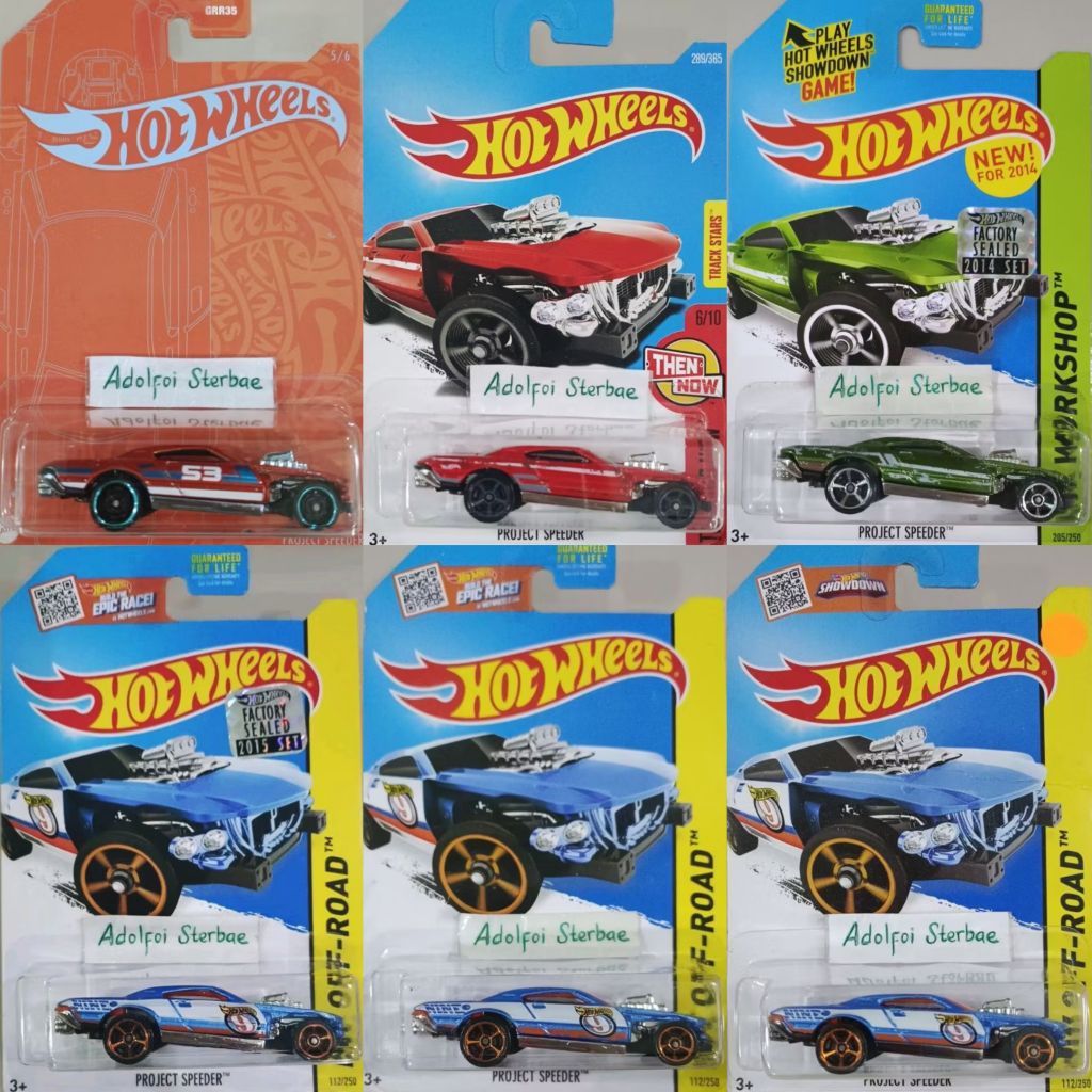 hotwheels hot wheels project speeder then and now hw off road track stars nine 9 edisi orange and bl