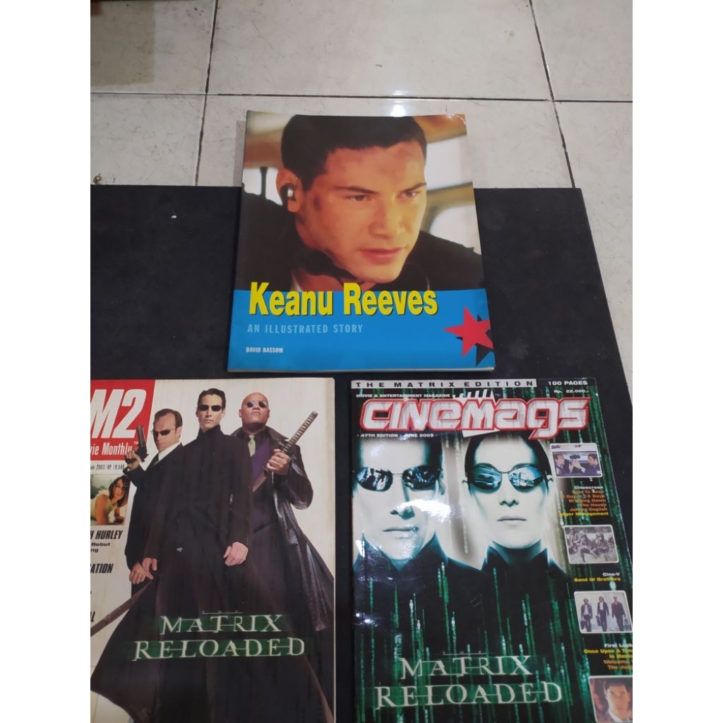 Majalah Keanu Reeves an Illustrated Story bonus M2 Cinemags Collector Edition Collection Matrix Film
