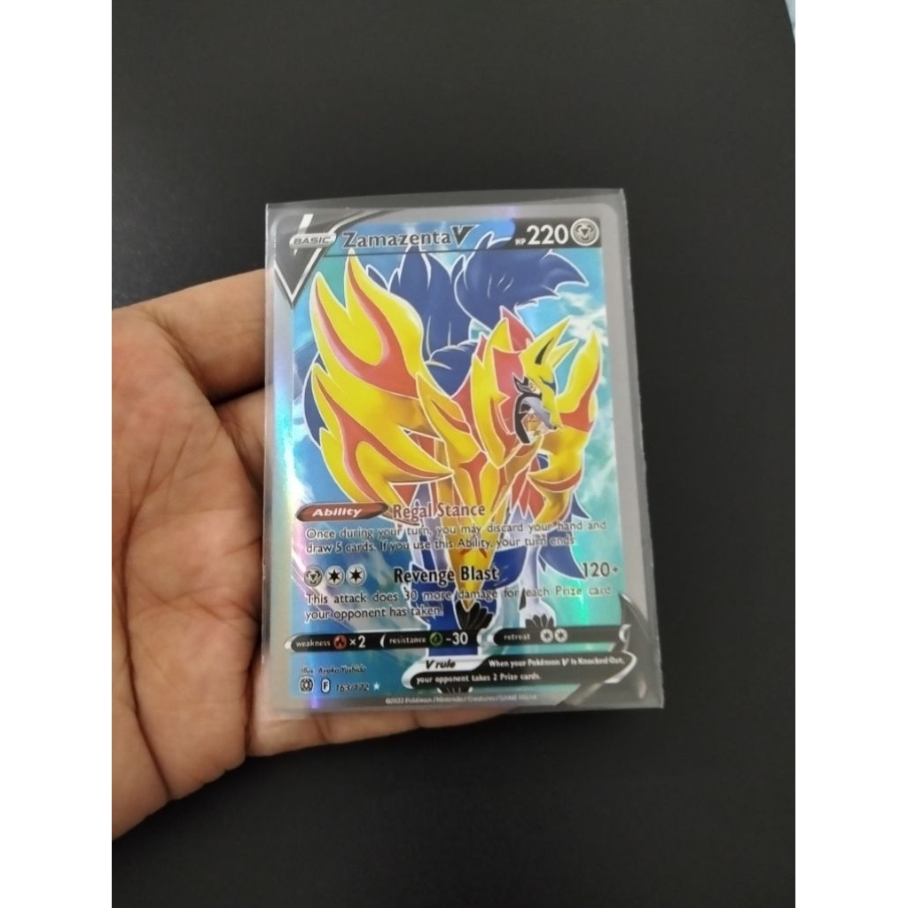 Kartu pokemon Zamazenta V English TCG 163/172