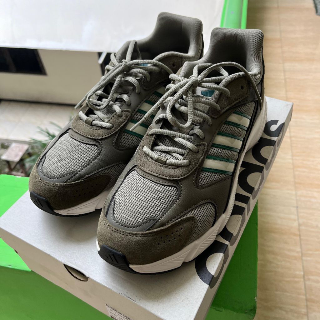 SEPATU ADIDAS CRAZYCHAOS 2000 ORIGINAL BNIB SIZE 46,5 HIJAU ARMY