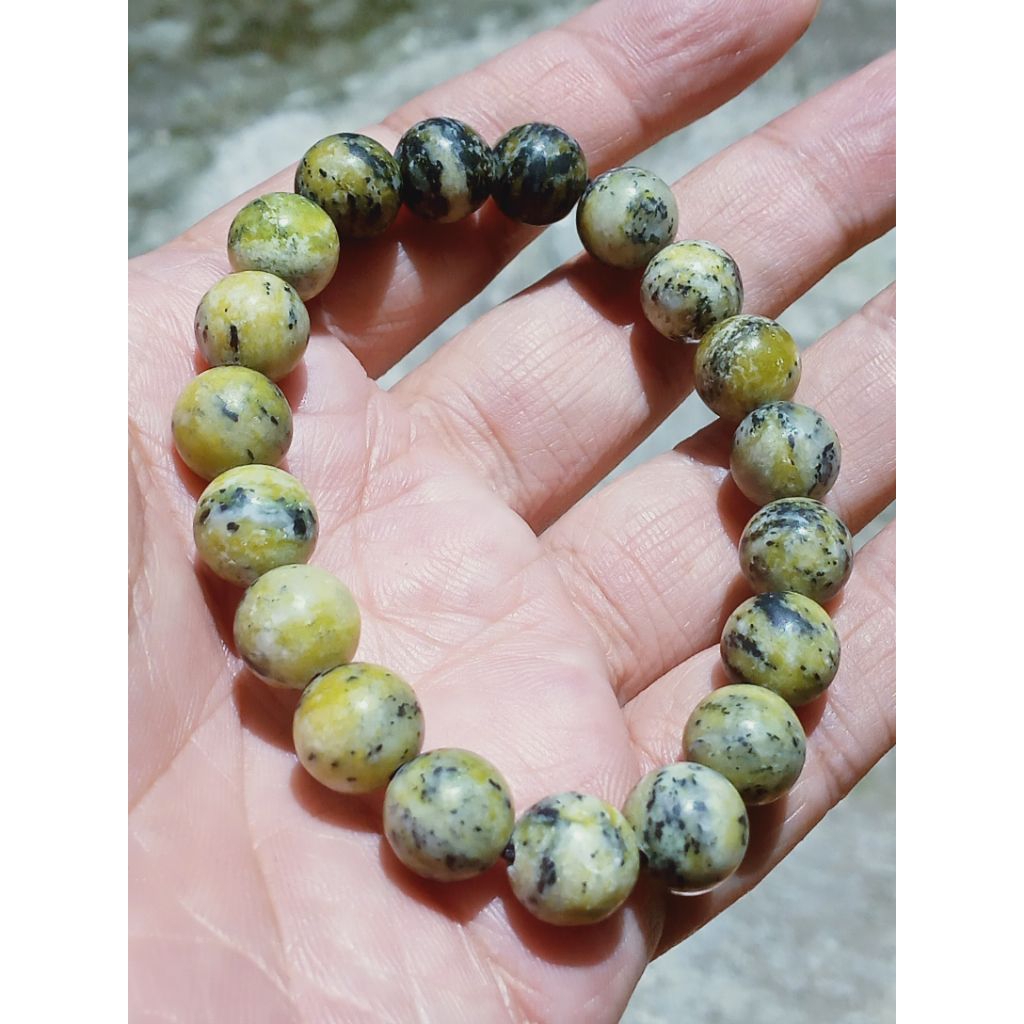 Gelang Batu Badar Besi Kuning Unik Antik