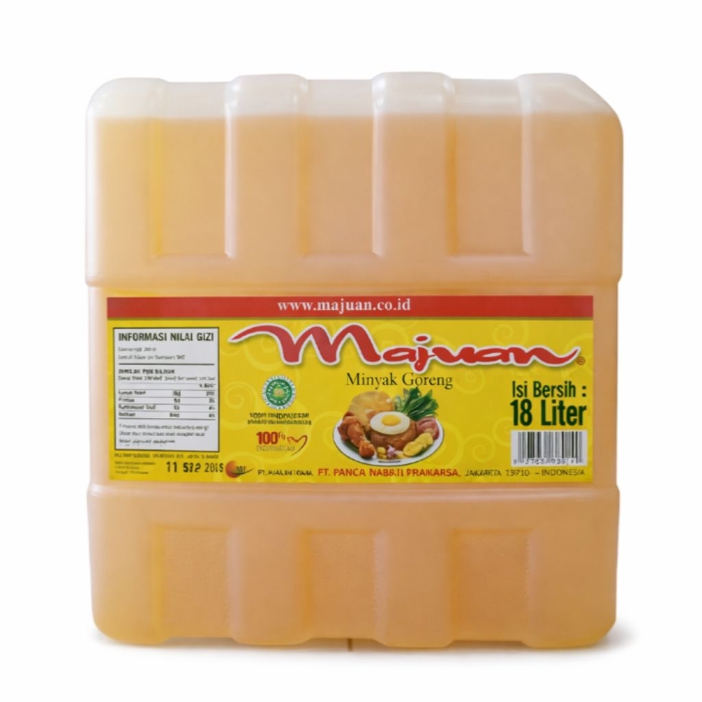 Minyak Goreng Majuan 18L Jerigen Asli – Minyak Goreng Curah Premium Hemat Usaha & Rumah Tangga