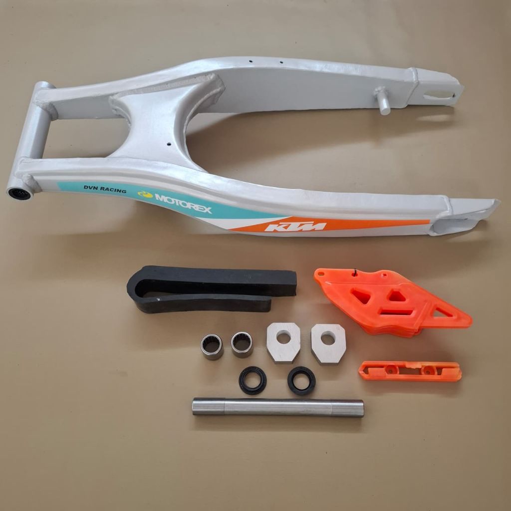 SWING ARM REPLIKA KTM PNP CRF , KLX D'TRACKER// ARM REPLIKA KTM SET KARET PLUS TENSIONER