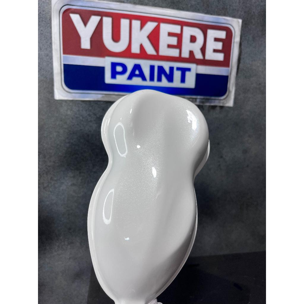 cat putih mutiara pu/cat lembayung putih bahan pu 250ml