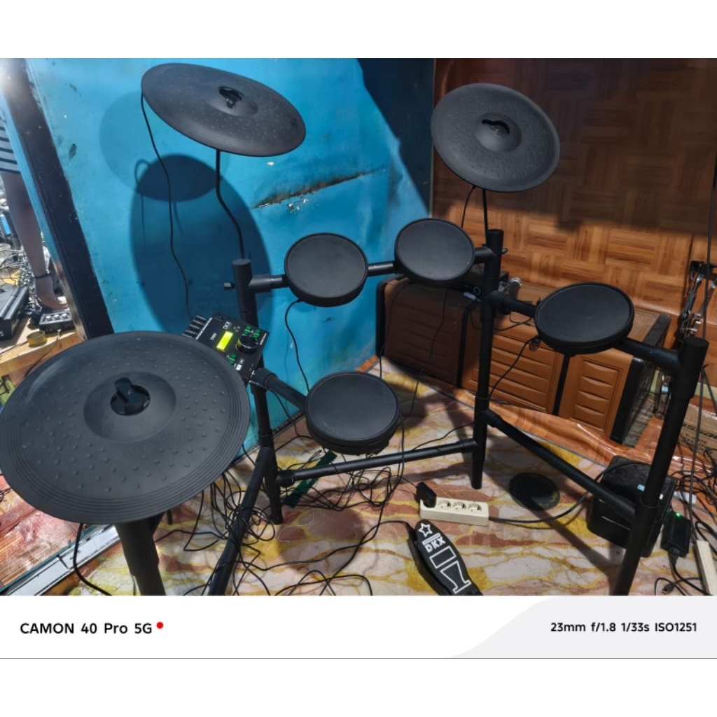 Drum elektrik rakitan DKX sensor piezo Velocity,