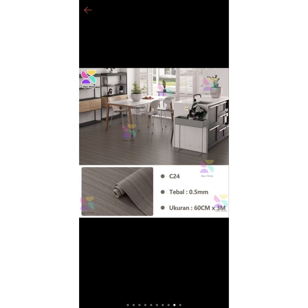 Karpet Lantai Vinyl meteran roll 3m x 60 cm Kode C24