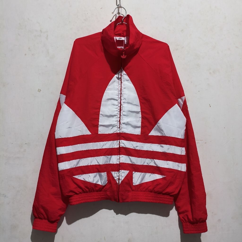 windbreaker adidas treefoil big logo