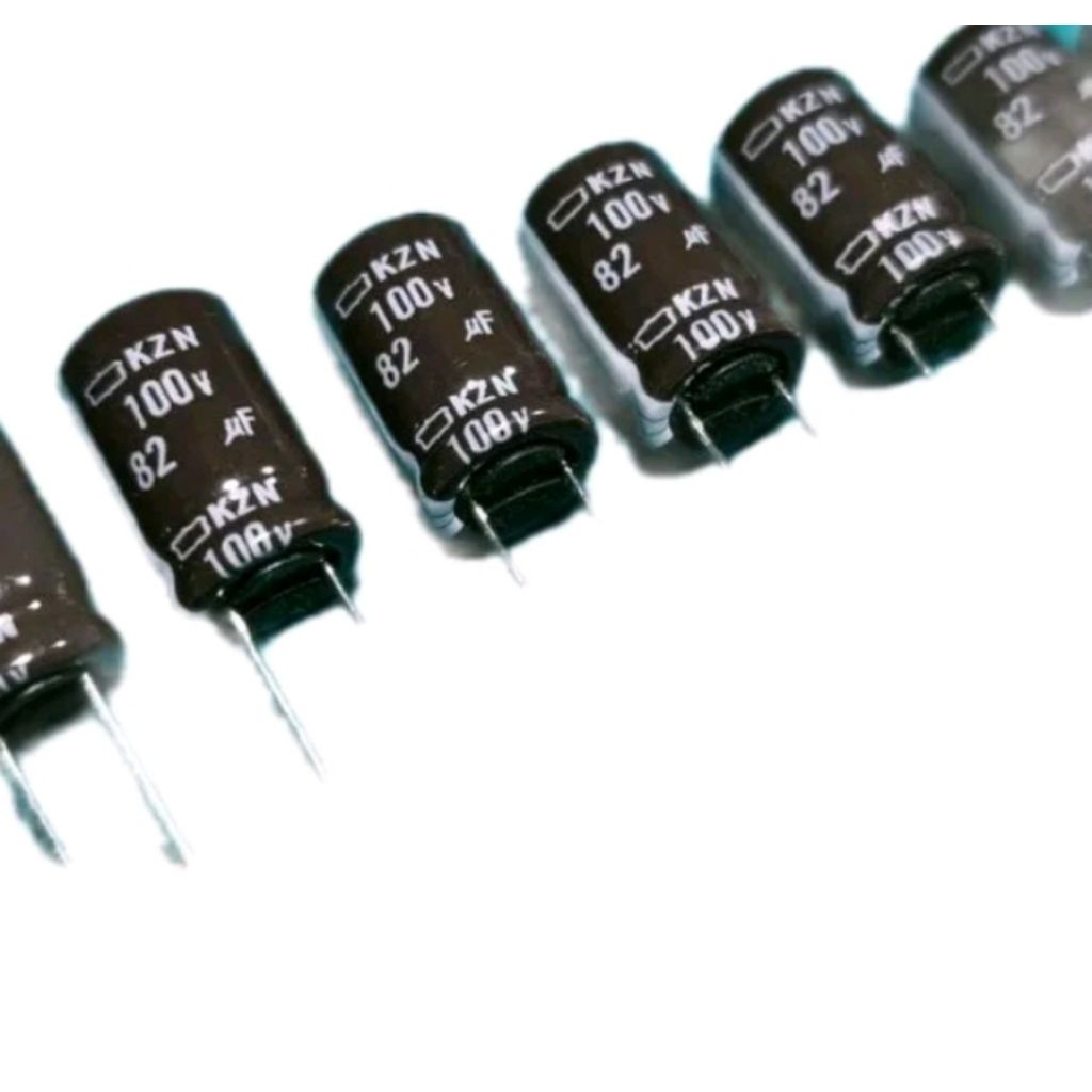 5 Pcs Kapasitor Capasitor Elco 100v 82uf Elko 82uf 100v