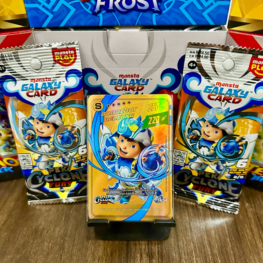 Monsta Galaxy Card Alternate Art Boboiboy Beliung pek Cyclone Fury Malaysia