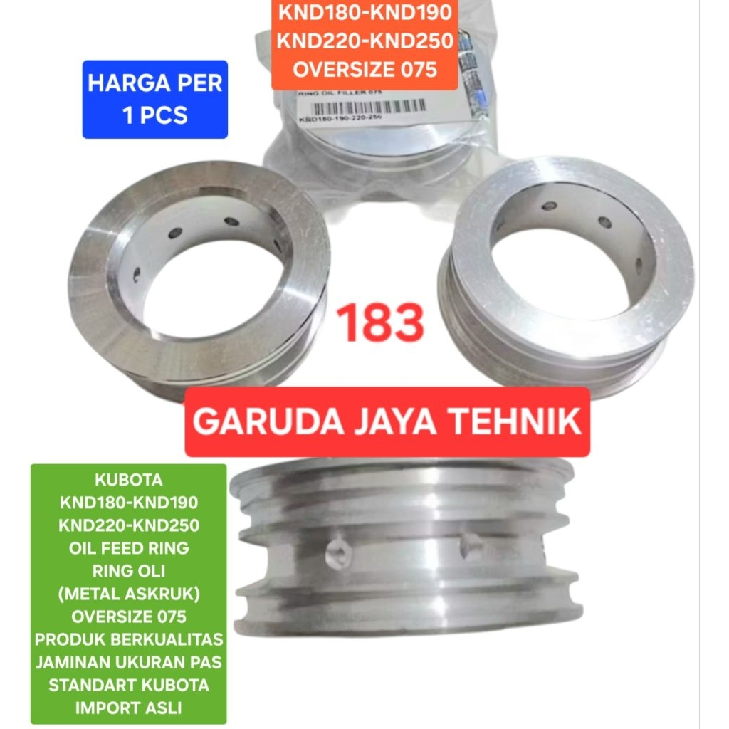 ring oli oli feed ring ring crank shaft ring askruk KUBOTA KND180 KND190 KND220 KND250 075 produk be