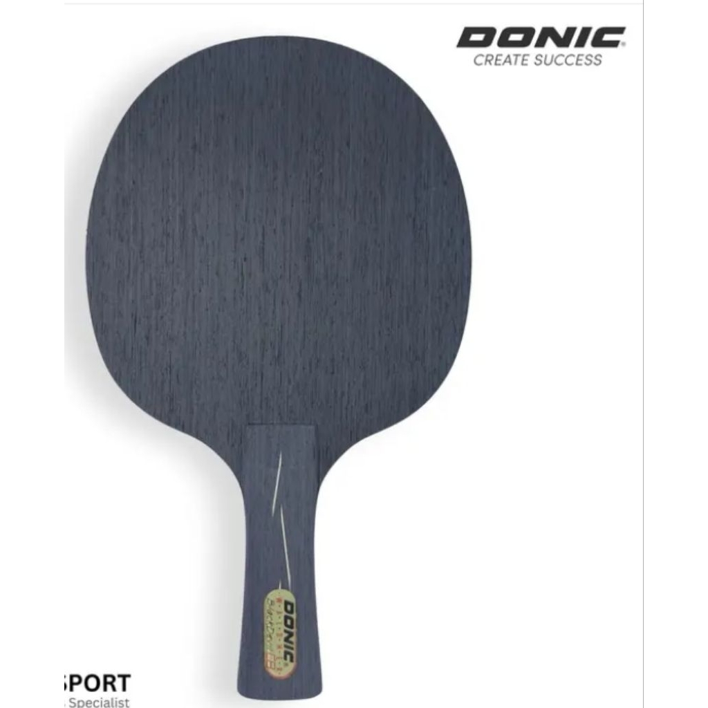 Bet pingpong / Tenis Meja DONIC WALDNER BLACK DEVIL Carbon Second 90% Karet BARACUDA
