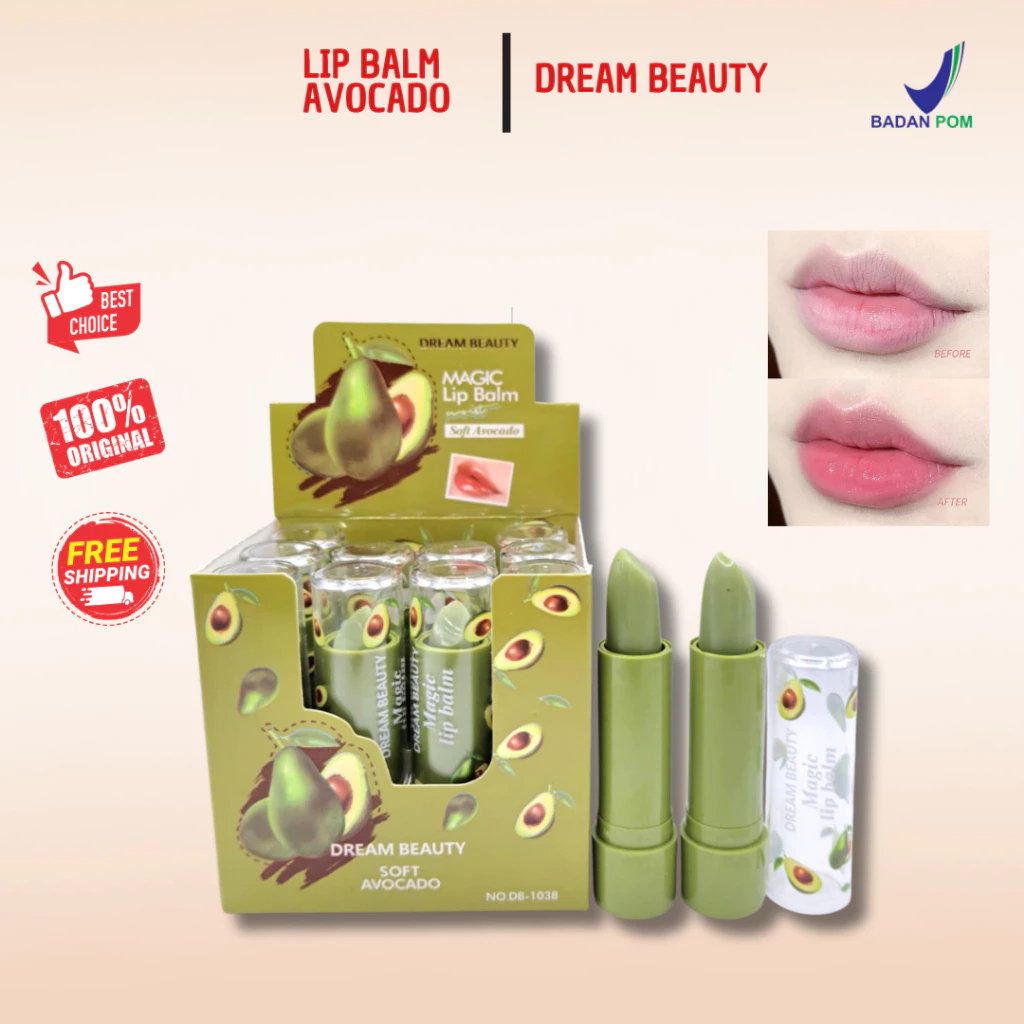 [BPOM] Lip balm dream beauty avocado dan peach