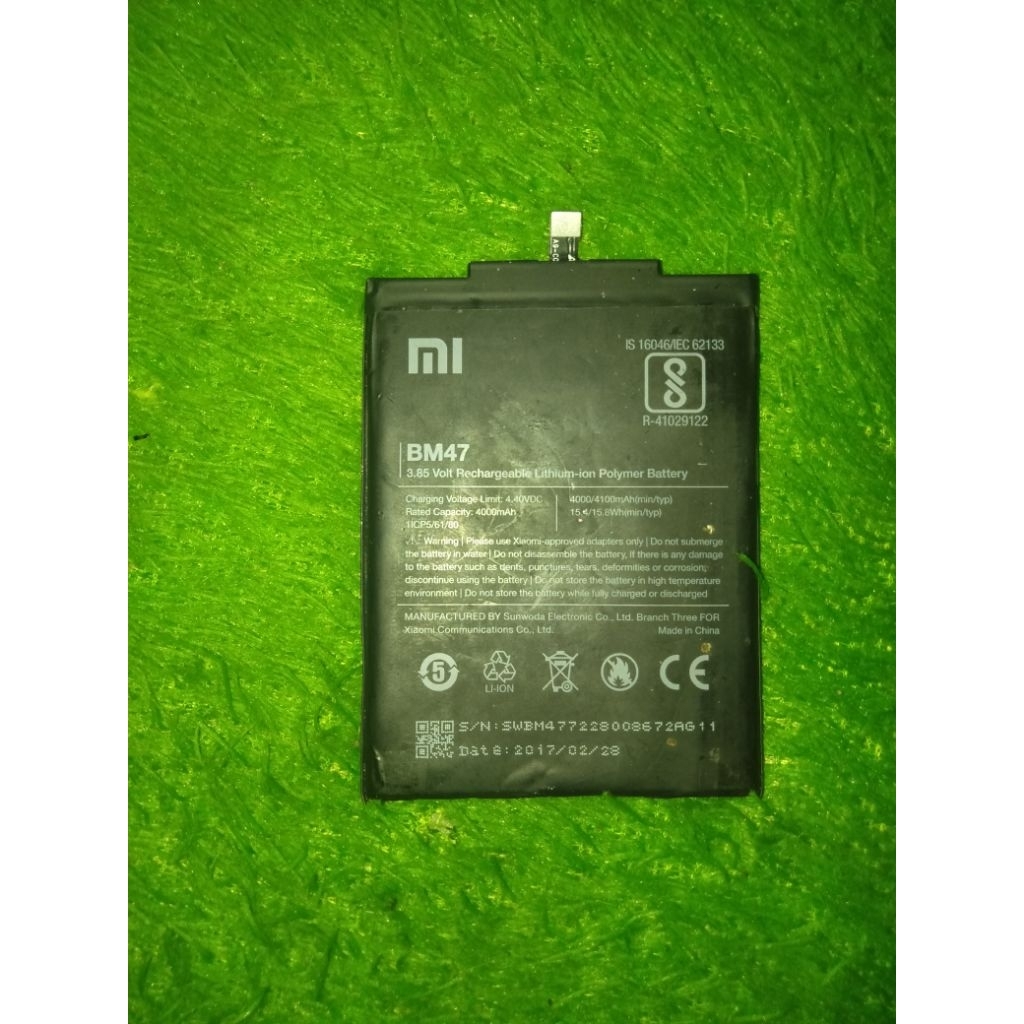 baterai copotan redmi 4x,redmi 3s,3,3x,3 pro (BM47)
