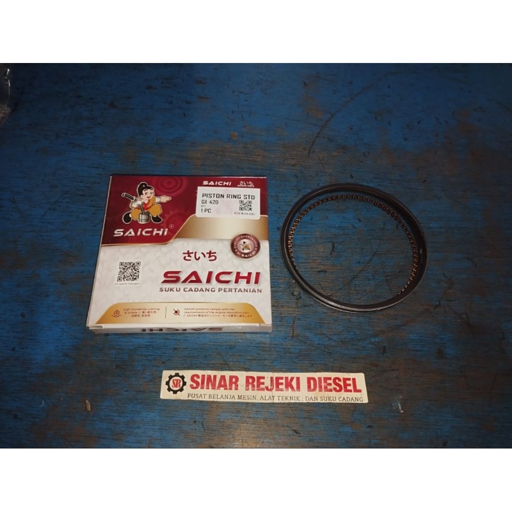 Piston Ring Per Seker Ring Piston Mesin GX420 GX 420 standar std Saichi