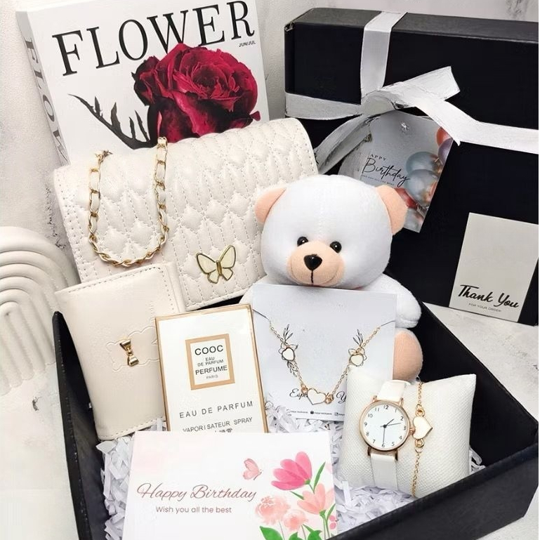 Hampers Cewek Premium Butterfly White Series Gift Box Kado Ulang Tahun Wisuda Anniversary Valentine