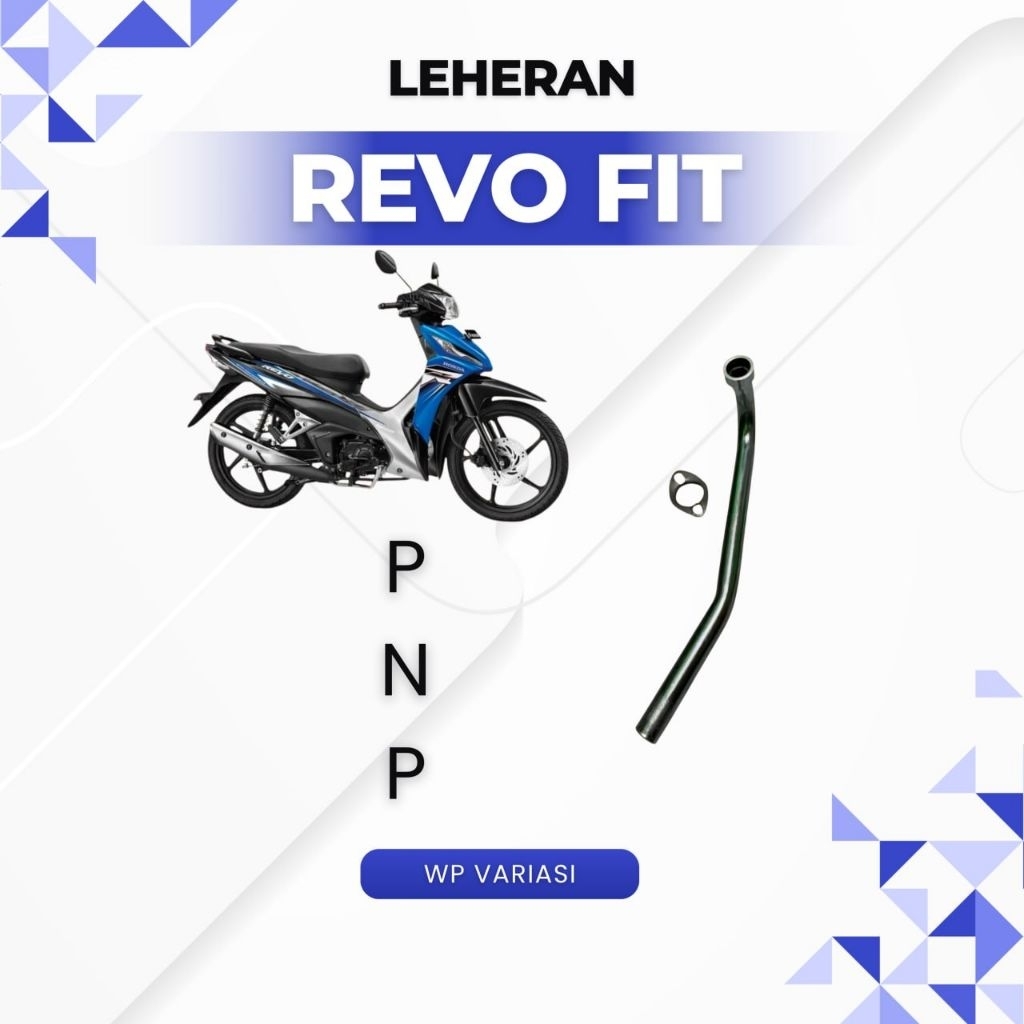 Leheran Knalpot Standart Ori Revo Fit Fi Pengganti Yang Bocor Atau Keropos warna chrme