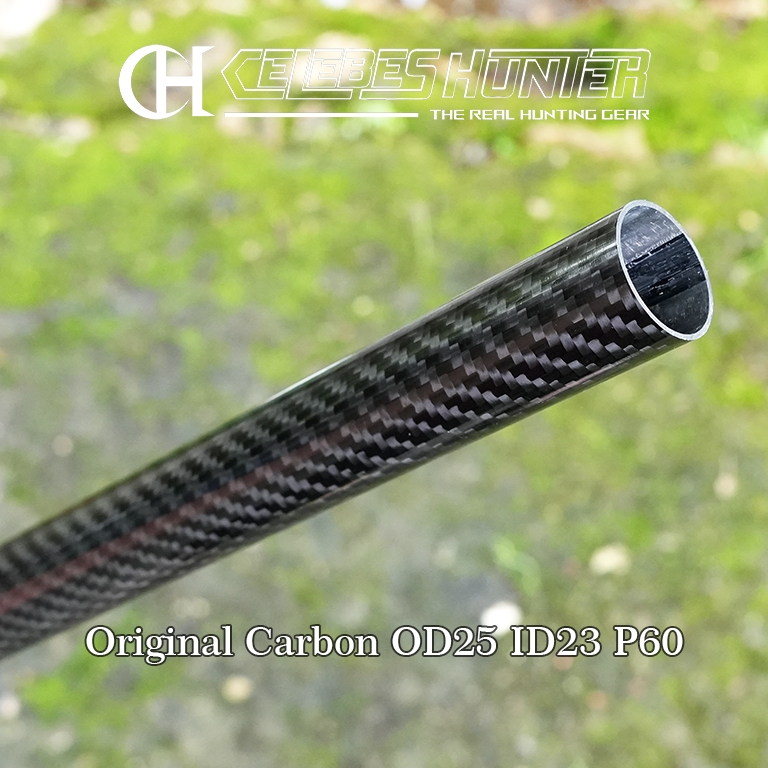 Serombong Carbon OD25 ID23 Panjang 60cm Original Glossy / Srombong Karbon / Srombong Carbon