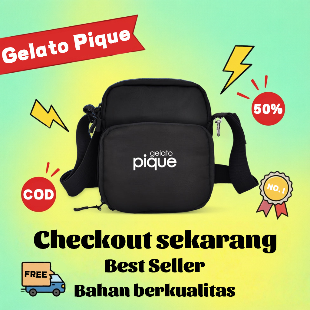 Gelato Pique Official Store /Sling Bag Anti Potong Gelato Pique: Material Tangguh, Jaminan Keamanan 