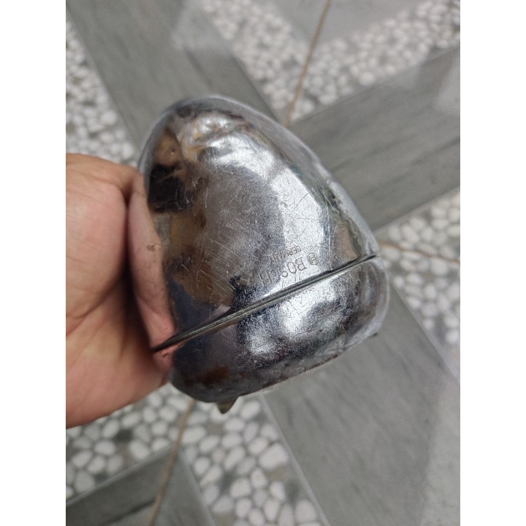 Lampu sepeda onthel antik original merk Bosch Germany kaca ori