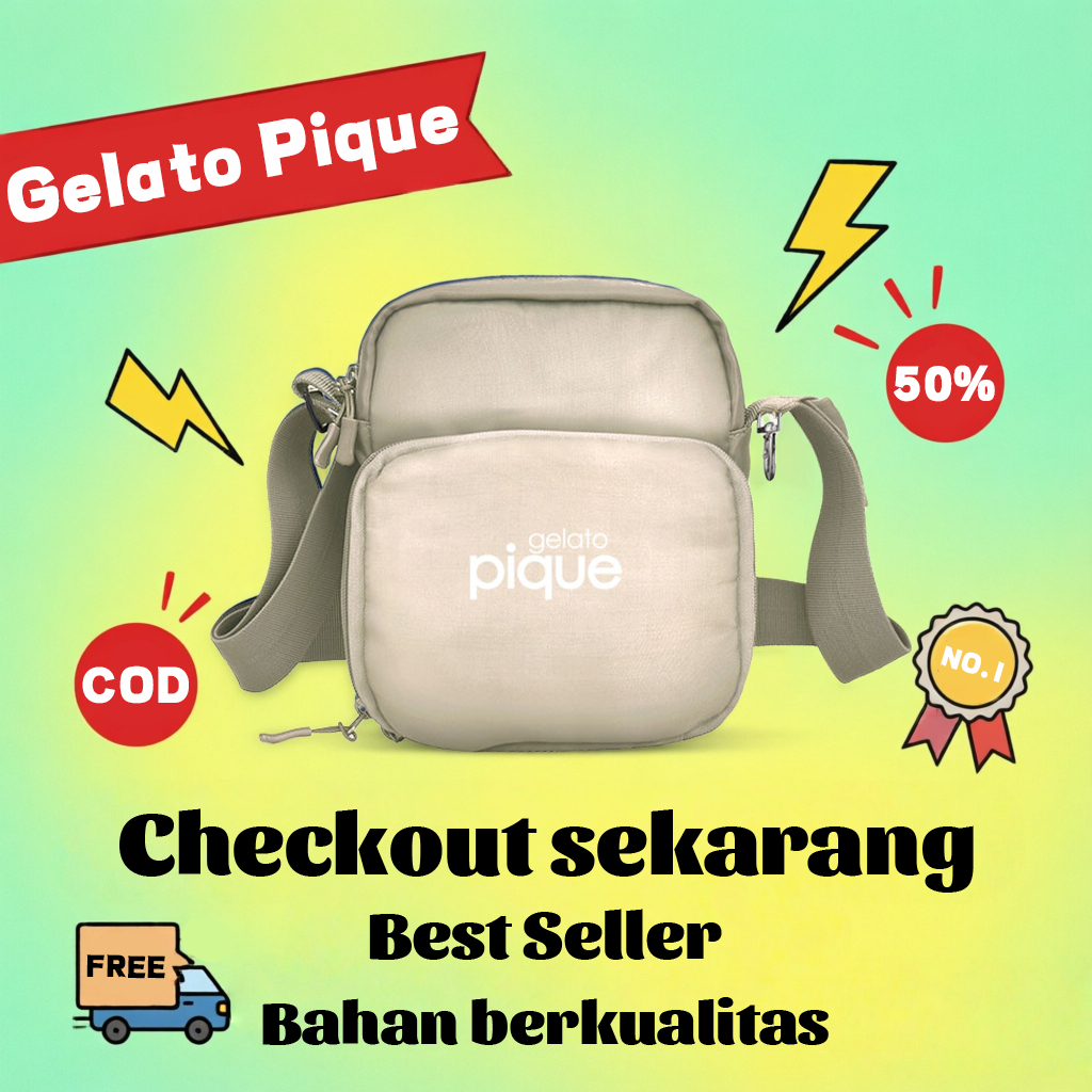 Gelato Pique Official Store /Sling Bag Anti Potong Gelato Pique: Material Tangguh, Jaminan Keamanan 