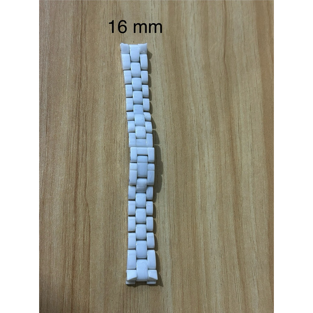 rantai jam tangan chanel keramik 16 mm