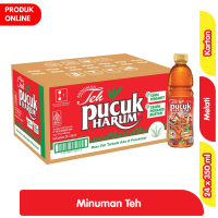 Teh Pucuk Harum 350ml 1 Dus Isi 24 Botol Teh Herbal Lembut - Minuman segar karton kardus