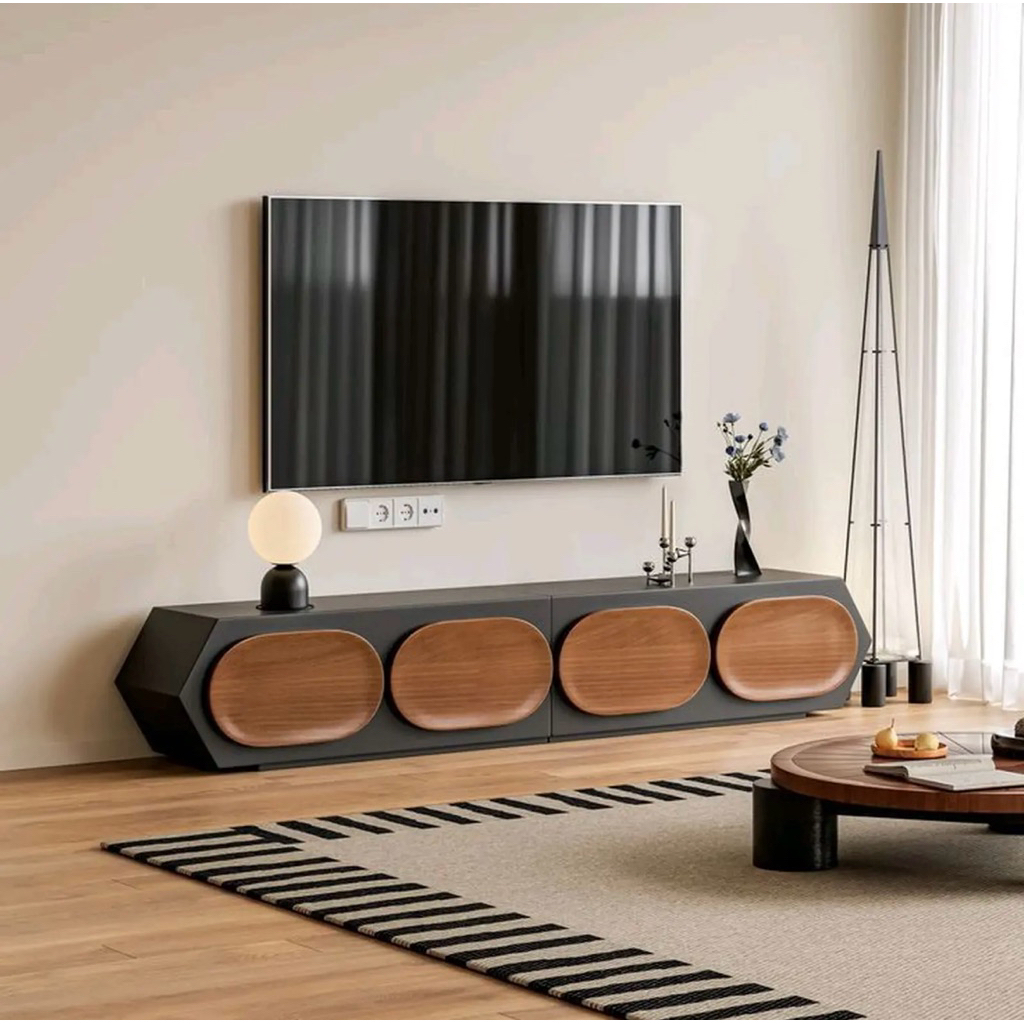 Bufet TV Panjang Model Terbaru Bufet TV Minimalis Kayu Jati Terbaik