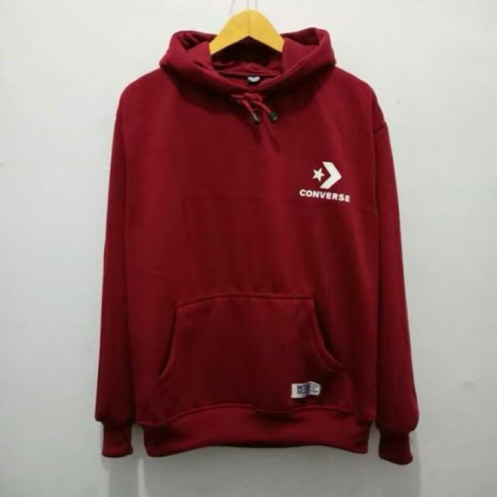 JAKET HOODIE DISTRO CONVERSE / PRIA WANITA / COTTON FLEECE