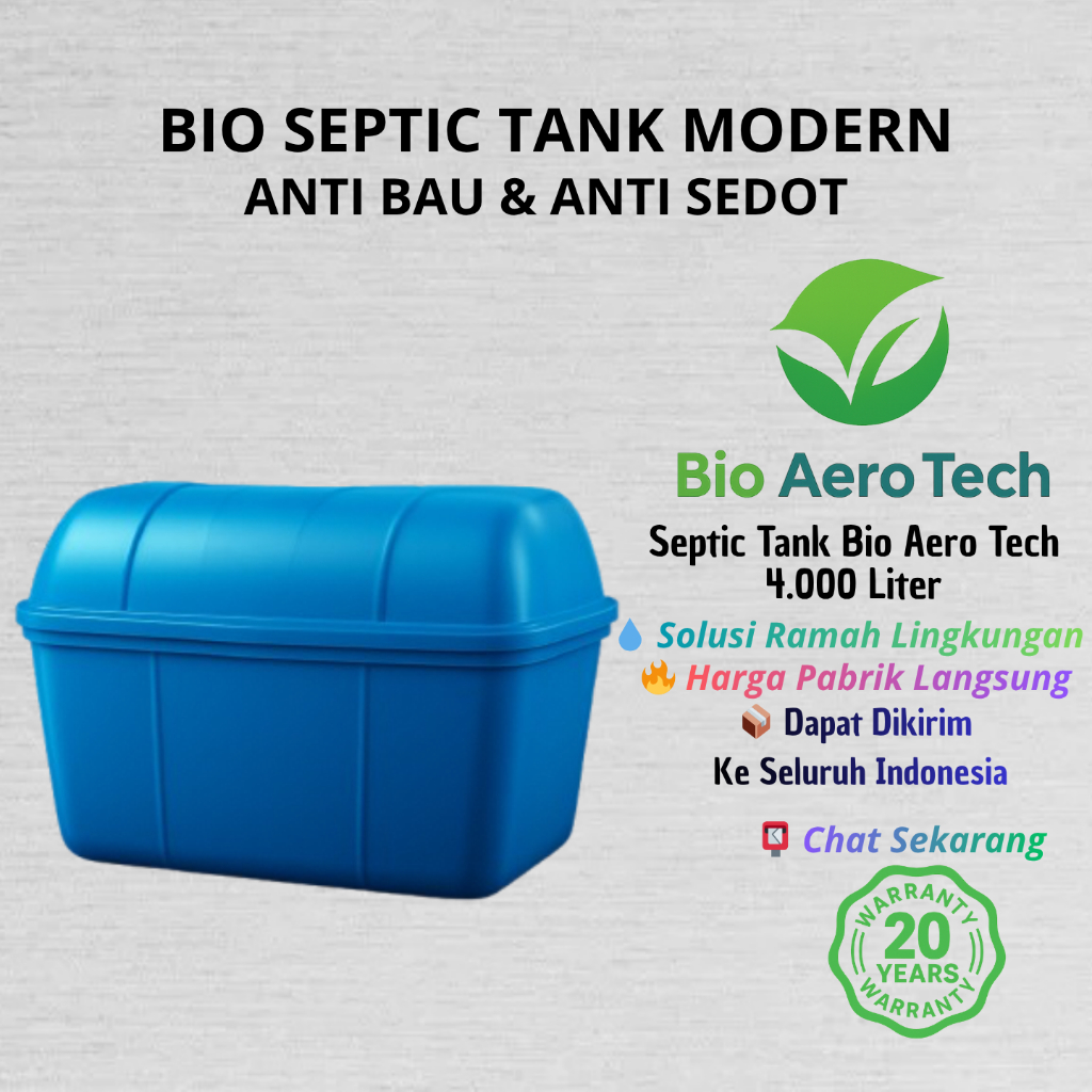 Bio Septic Tank 4000L Fiberglass – Bio Aero Tech