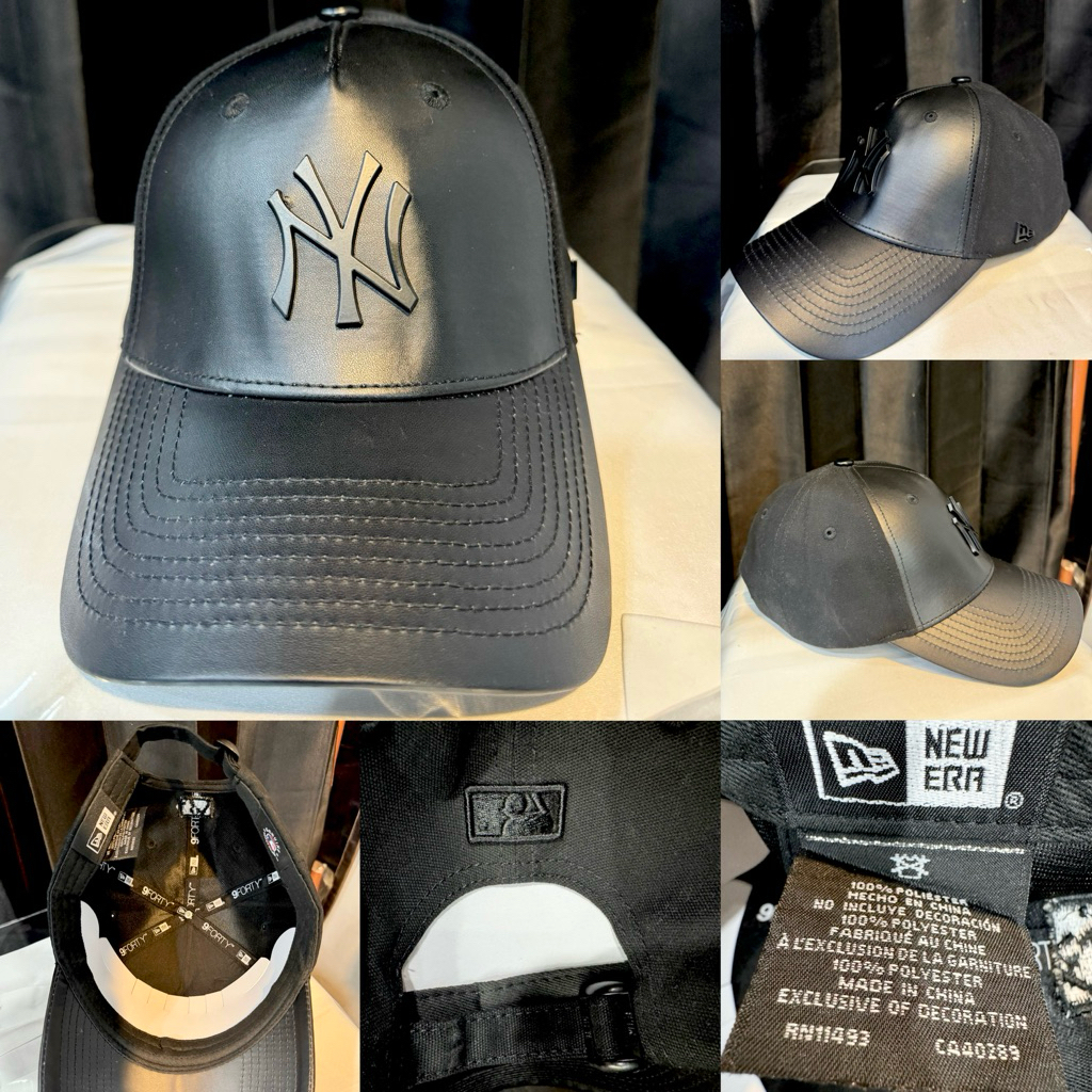 topi baseball NY hitam