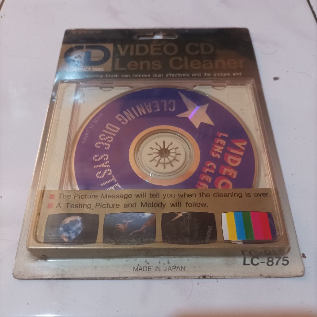 Vintage Original Japan Video VCD DVD Lens Cleaner New Old Stock