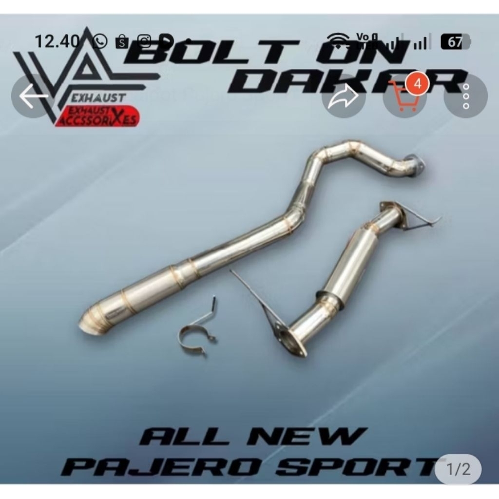 Tailpipe All New Pajero Sport