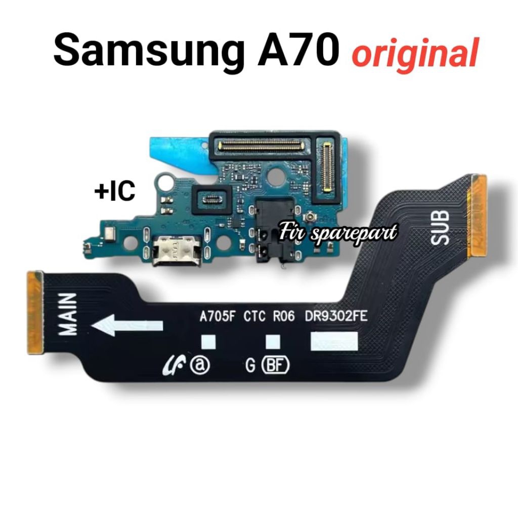Papan Konektor Cas Samsung A70 (A705F) + Flexible Board Samsung A70 (A705F) Original