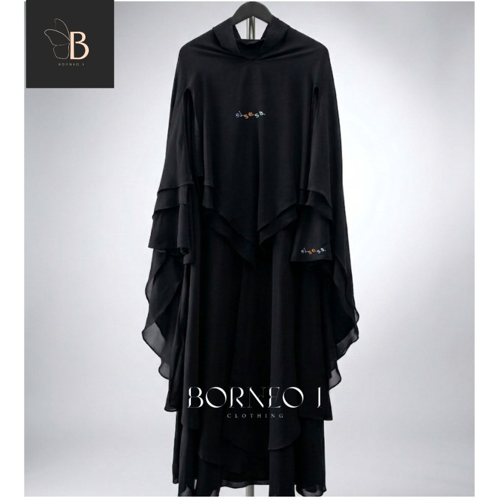SALE (PROMO) Gamis look like sisesa by: sj.se.sa / set syar'i premium