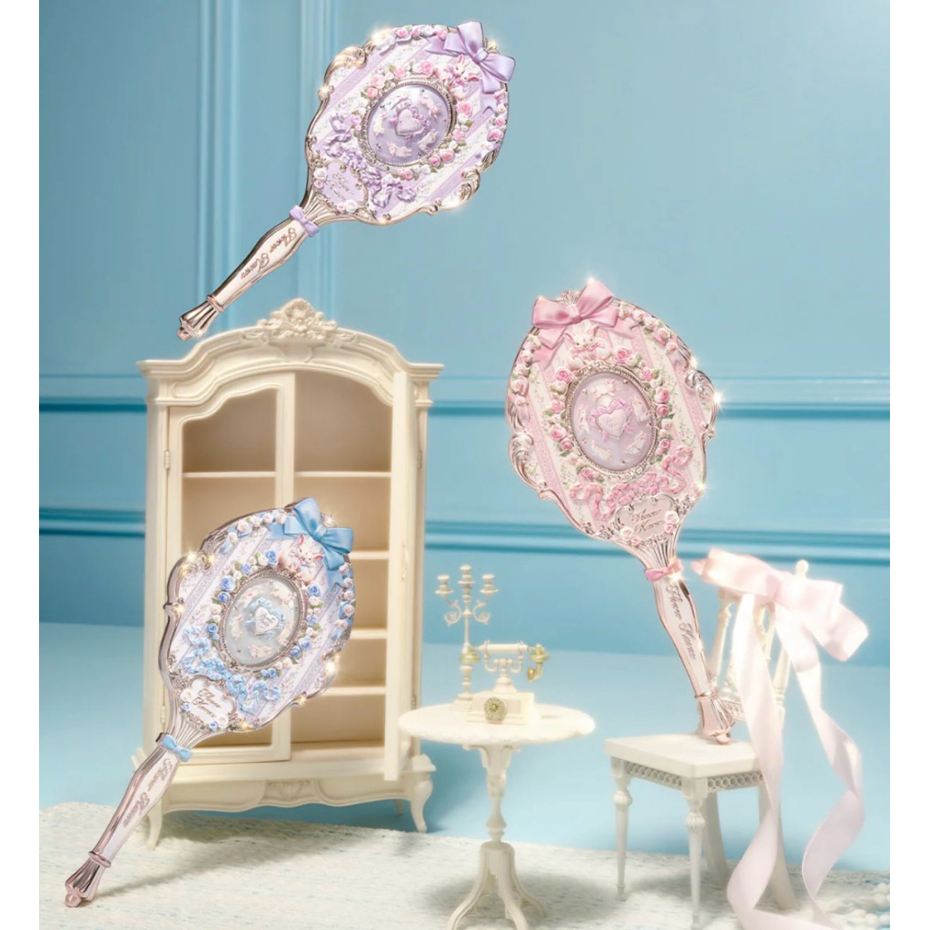 Flower Knows Bunny Gaen Hand Mirror