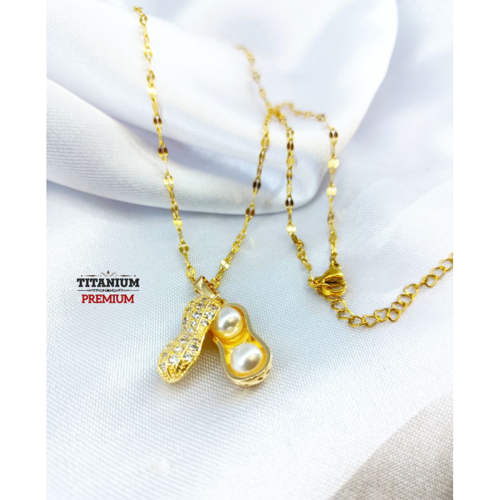 KALUNG TITANIUM KACANG | KALUNG TITANIUM DEWASA | PERHIASAN TITANIUM | GROSIR TITANIUM | TITANIUM DE