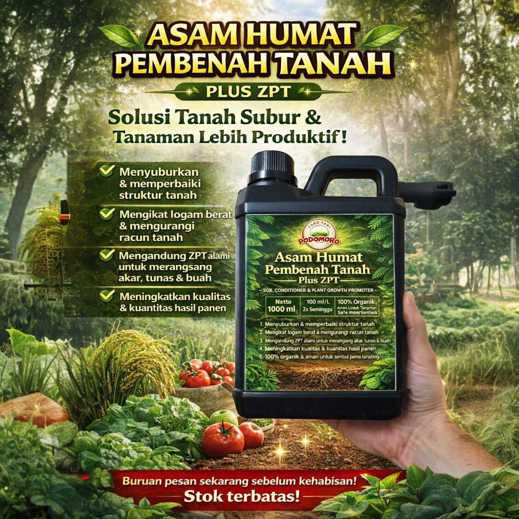 Asam humat cair plus zpt