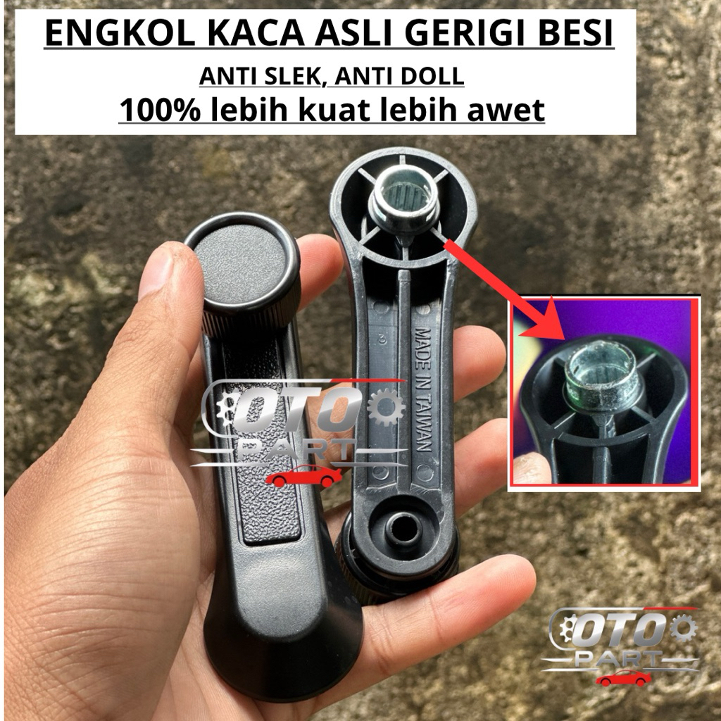 PUTARAN KACA MOBIL PANTHER KOTAK FULL GEAR BESI