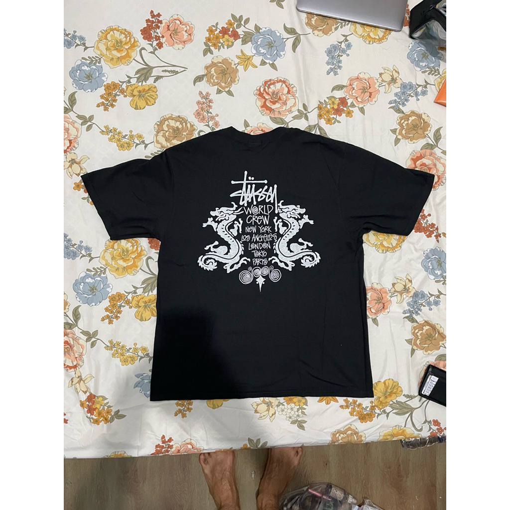 Kaos Stussy Naga Hitam Size L